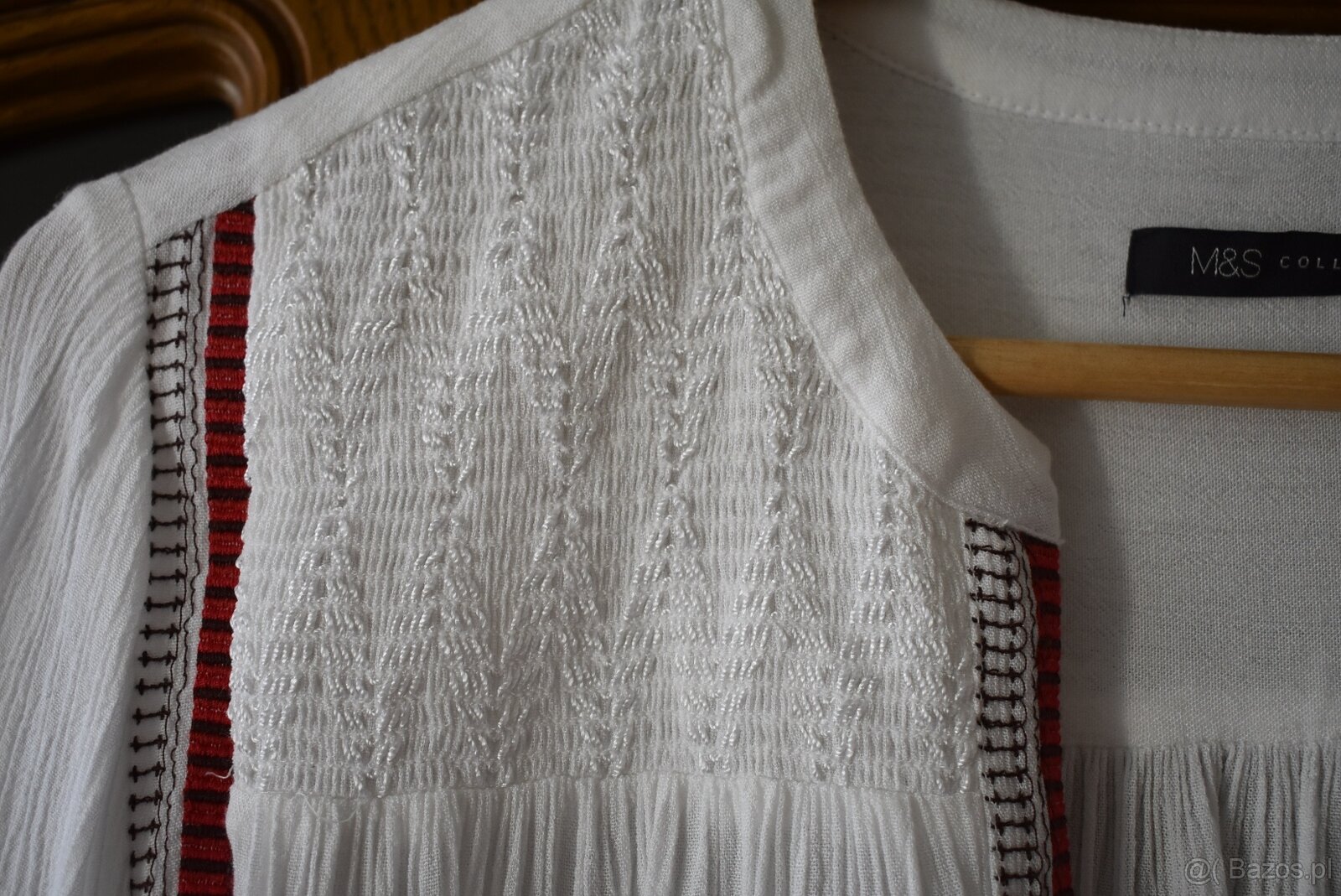 Biała bluzka boho - 4