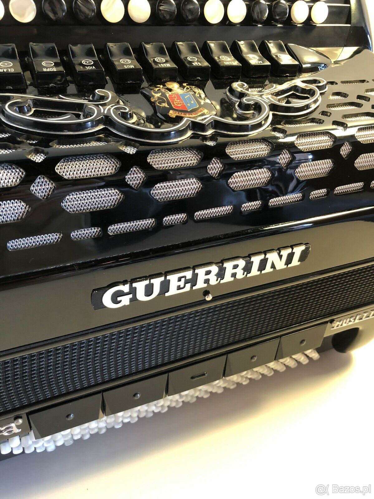 Guerrini Norma Musette B System (Griff) Czarny akordeon Akko - 4