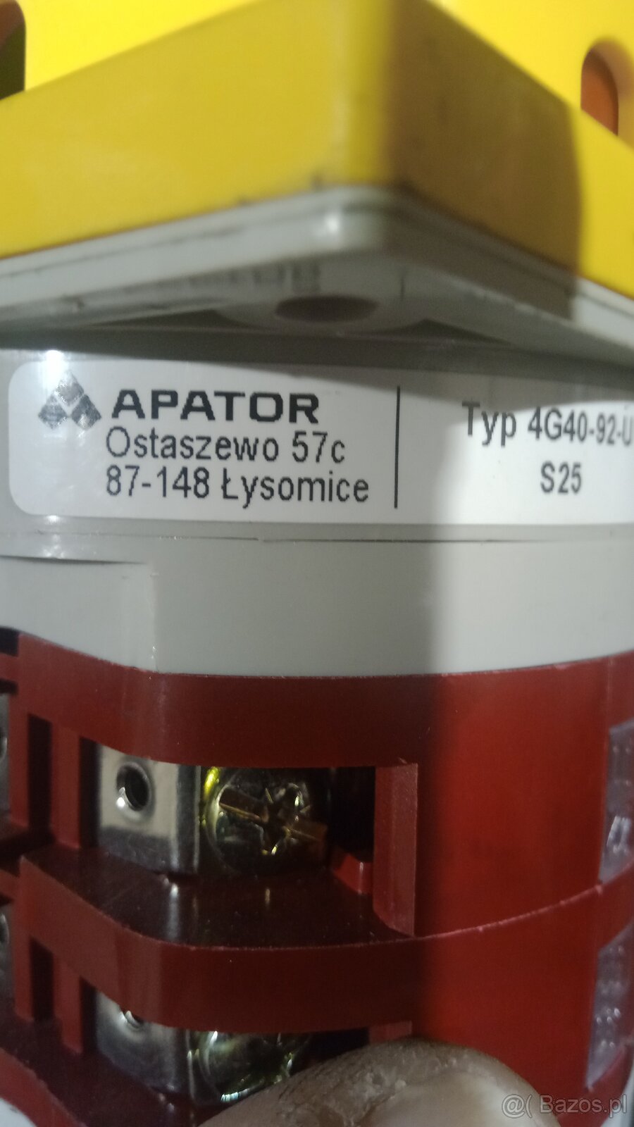 Łącznik krzywkowy 4G40-92-U S25, 40A rozł. awaryjny i główny - 4