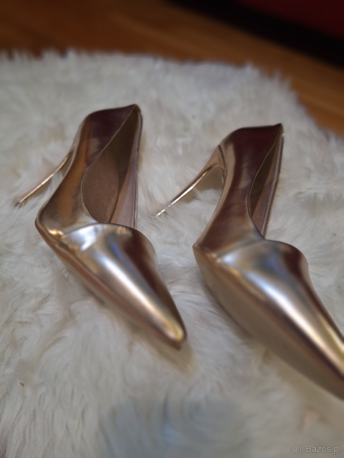 Szpilki Next białe złoto - 4