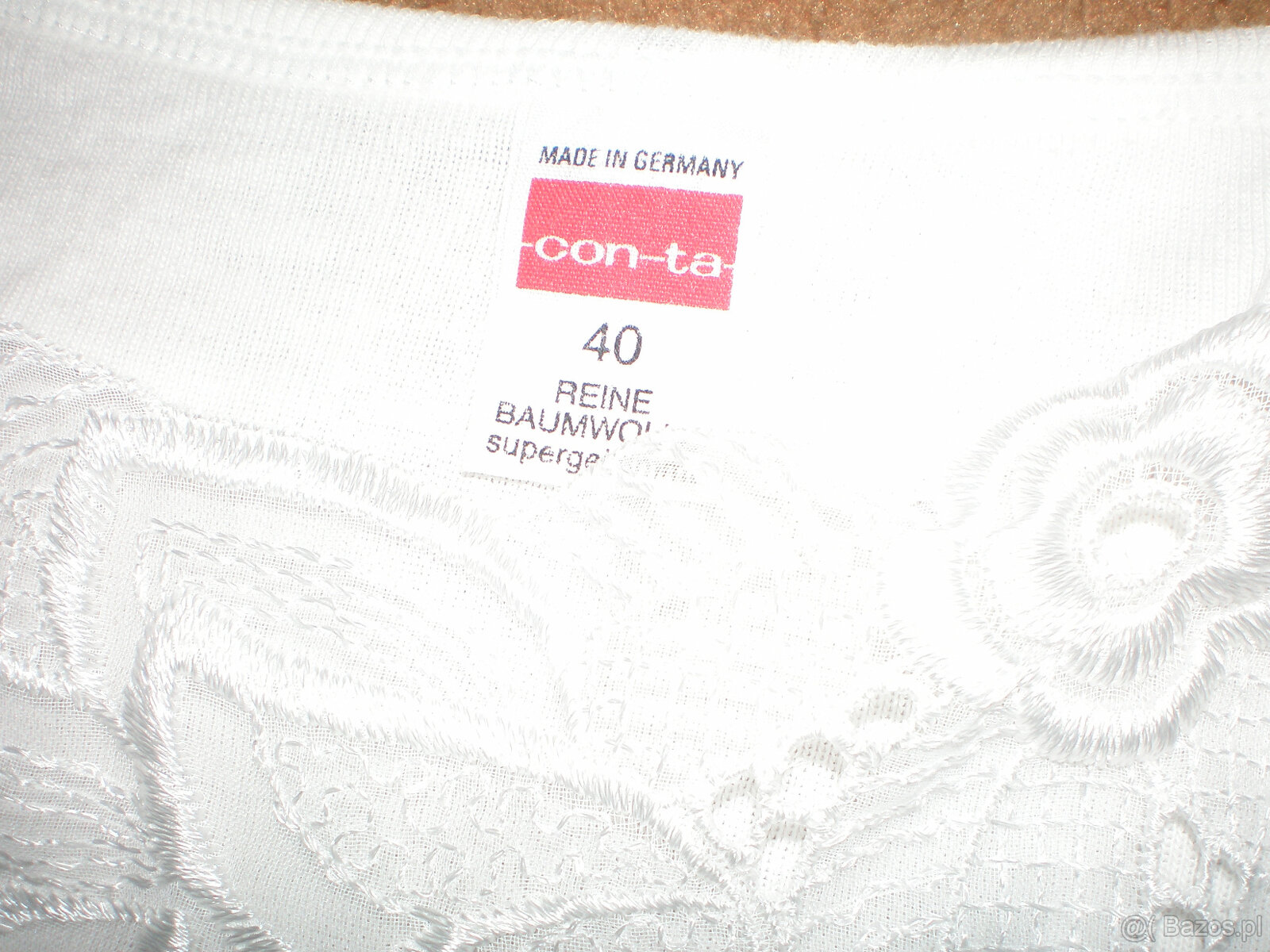 Sprzedam podkoszulkę damską, bawełnianą, białą, używaną. - 4