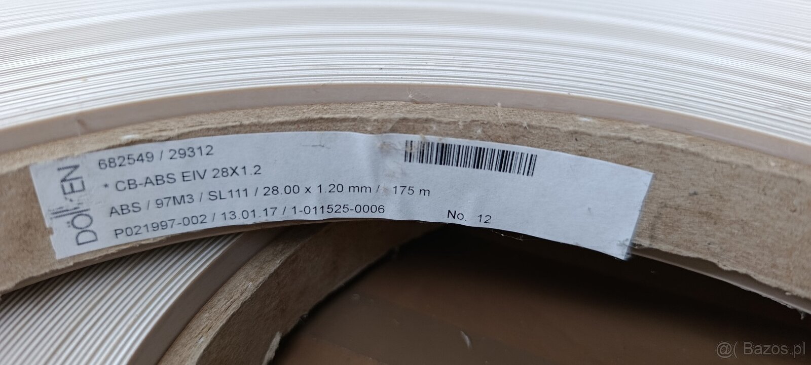 Obrzeż meblowe ABS Döllken, 22; 28; 42 x 1,2 mm – 175 mb, K: - 4