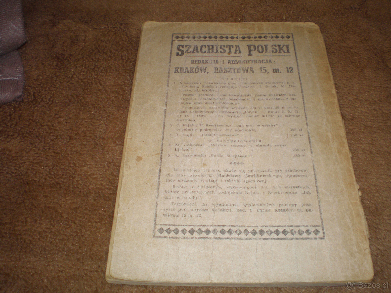 Sprzedam książkę Jak grać w szachy, używana, cena 20 zł., od - 4
