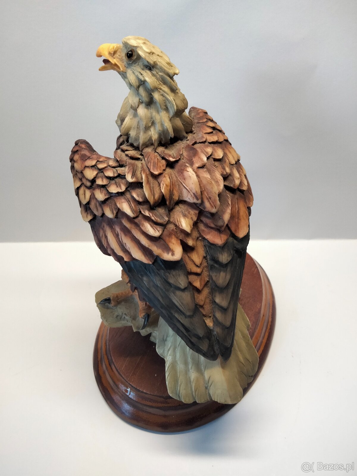 Włoska figura - sygnowana Ptak - Orzeł - stan kolekcjonersk - 4