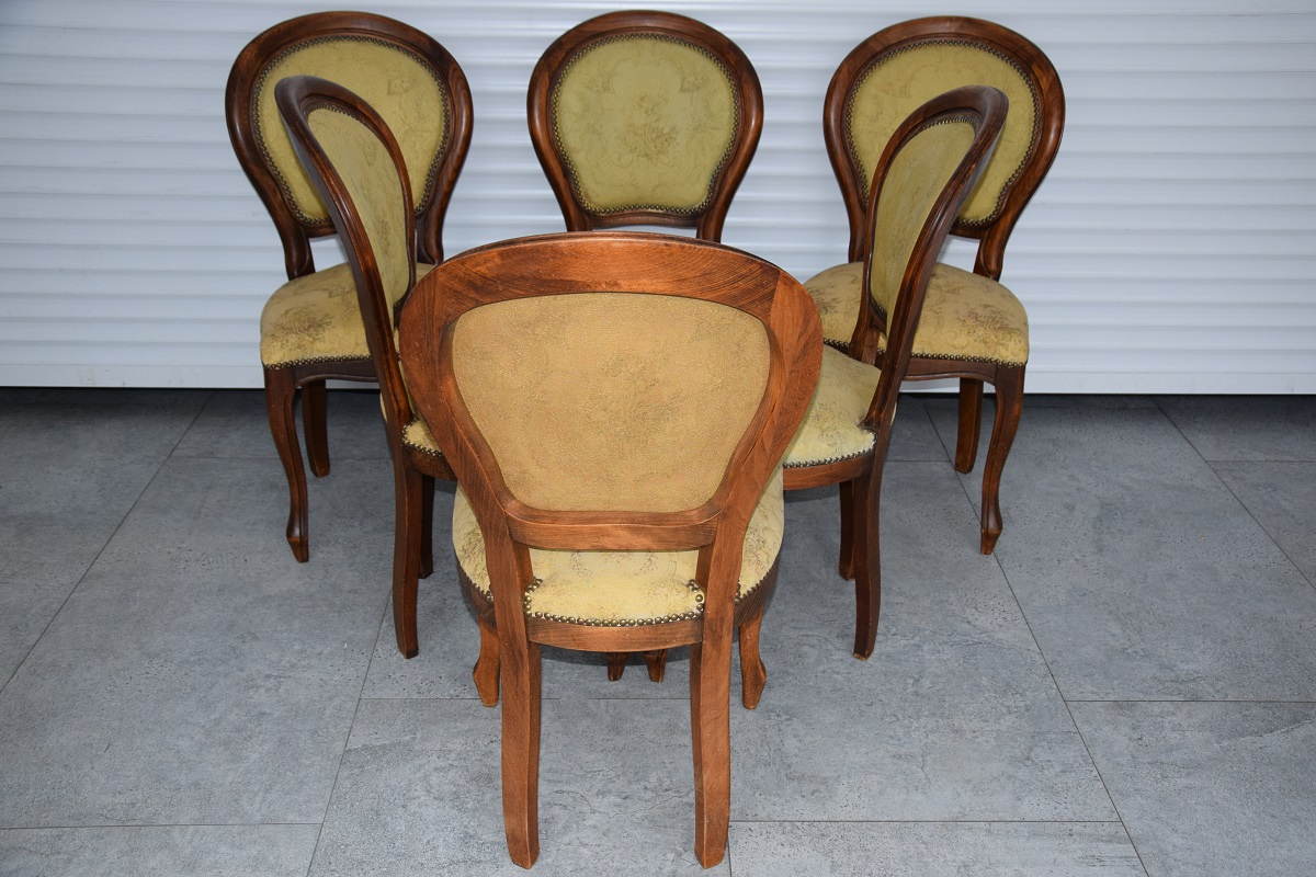 krzesła medaliony 6 sztuk - super stan - 4