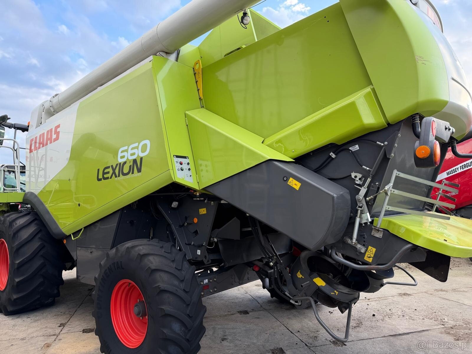 Kombajn zbożowy Claas Lexion 660 heder V750 rok 2011 cena 38 - 4
