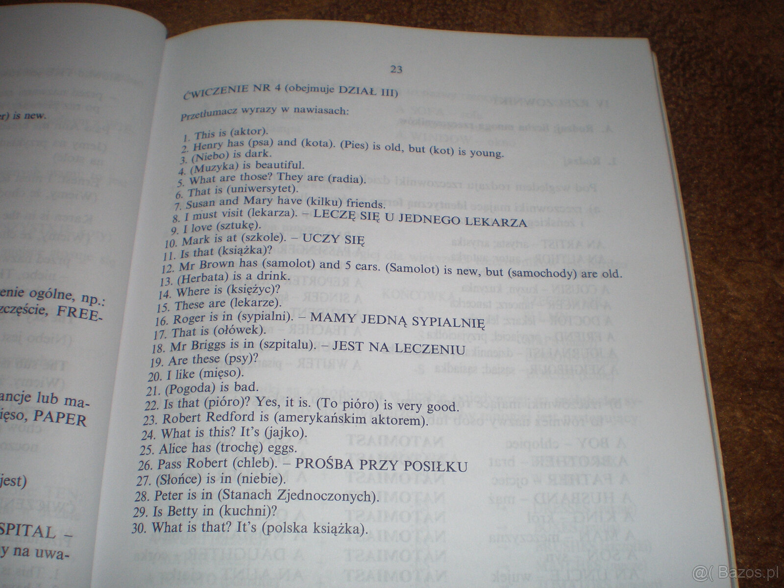 Sprzedam książkę do nauki języka angielskiego, używana, stan - 4