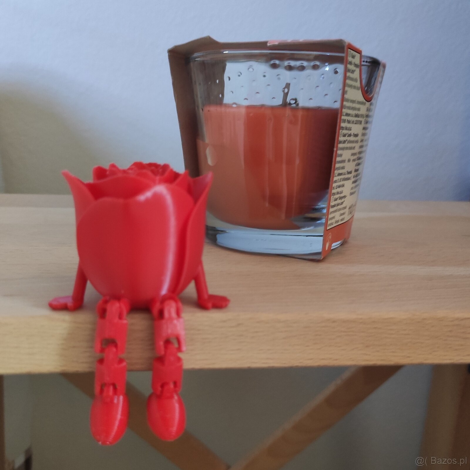 Siedząca różyczka z druku 3D – oryginalna dekoracja - 4