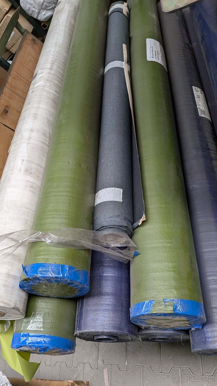 Mocna tkanina plandekowa PE 2x100 m 200 m² (zielona, niebies - 4