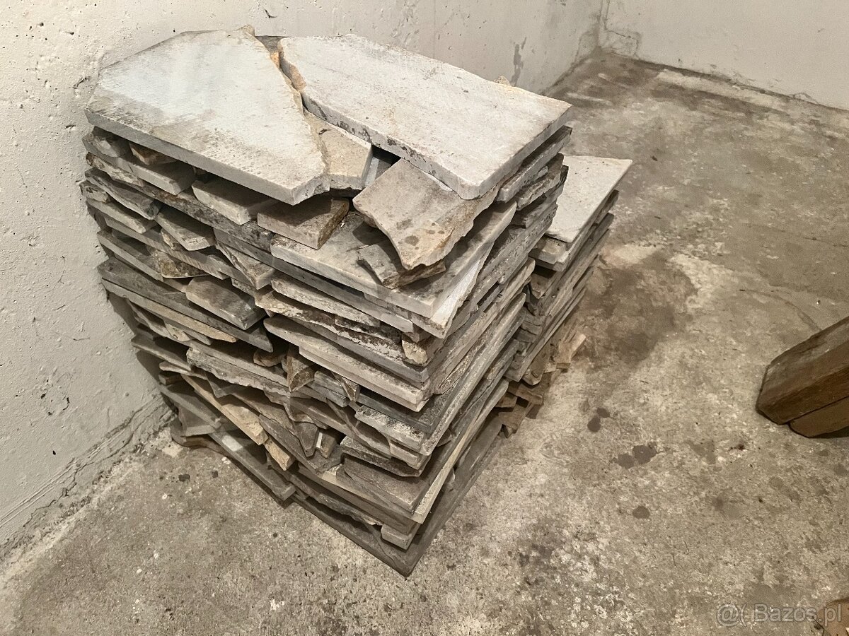 Marmurowe płytki/okrawki grubości ~17-18mm, >5,7m2 - 4