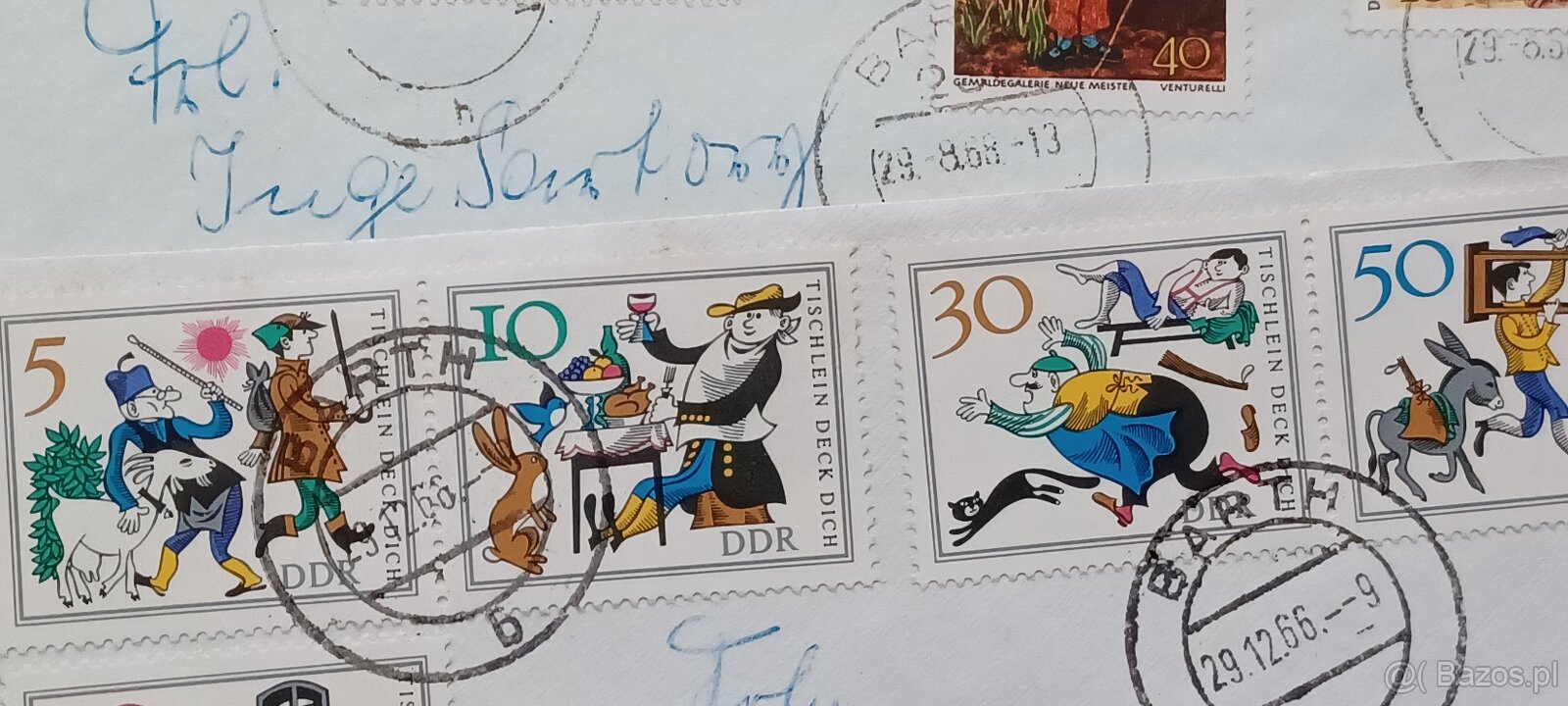 107 sztuk kopert obiegowych ze znaczkami Niemcy / NRD / DDR - 4