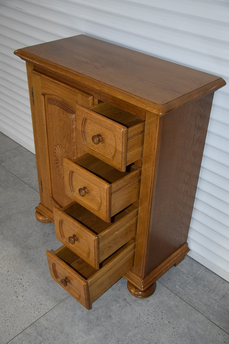 komoda z drewna dębowego - jak nowa - 4