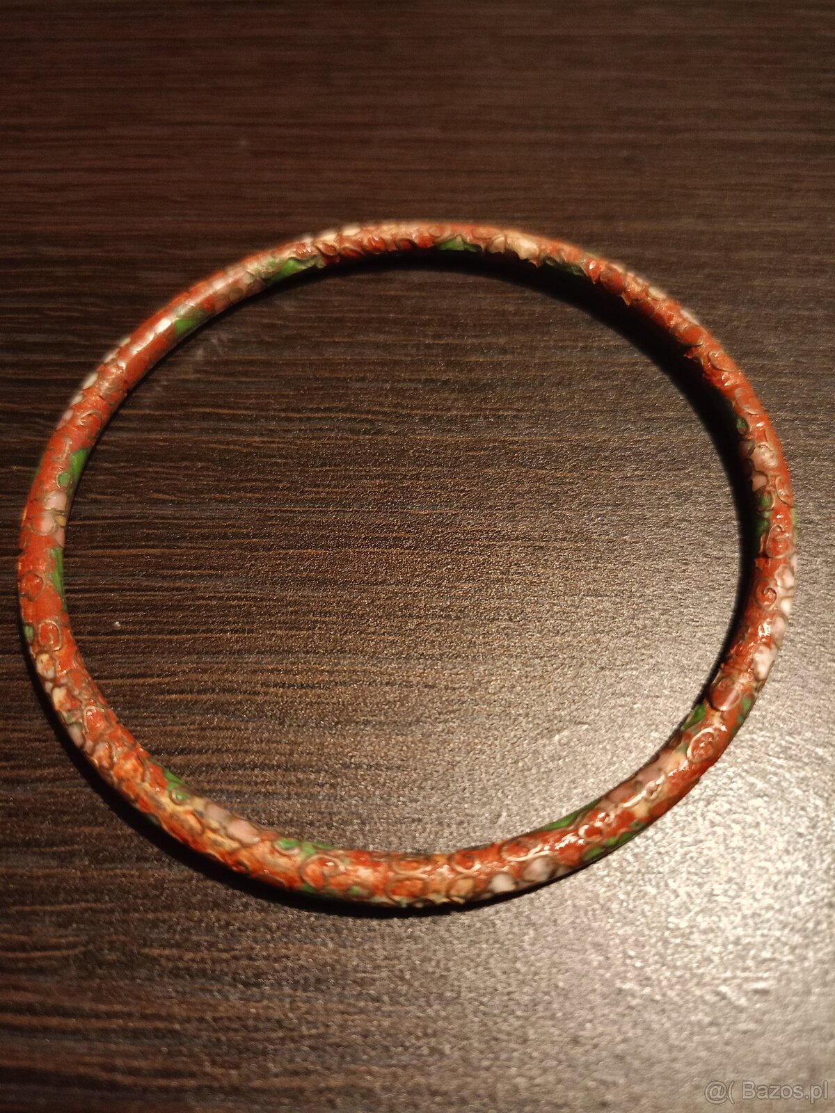 Bransoletki cloisonne chińskie motywy kwiatowe. 8 sztuk. - 4