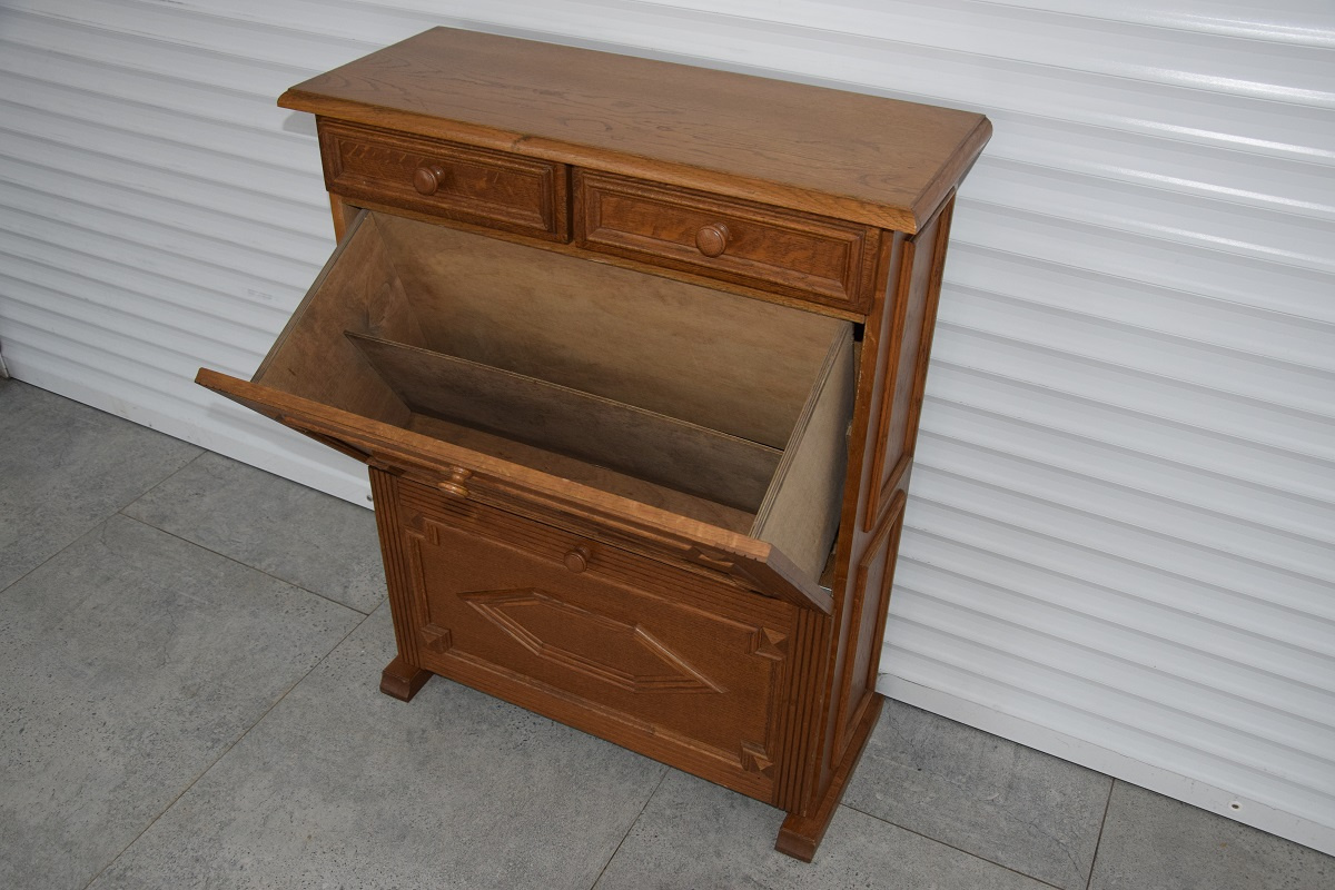 szafka na buty dębowa - super stan - 4