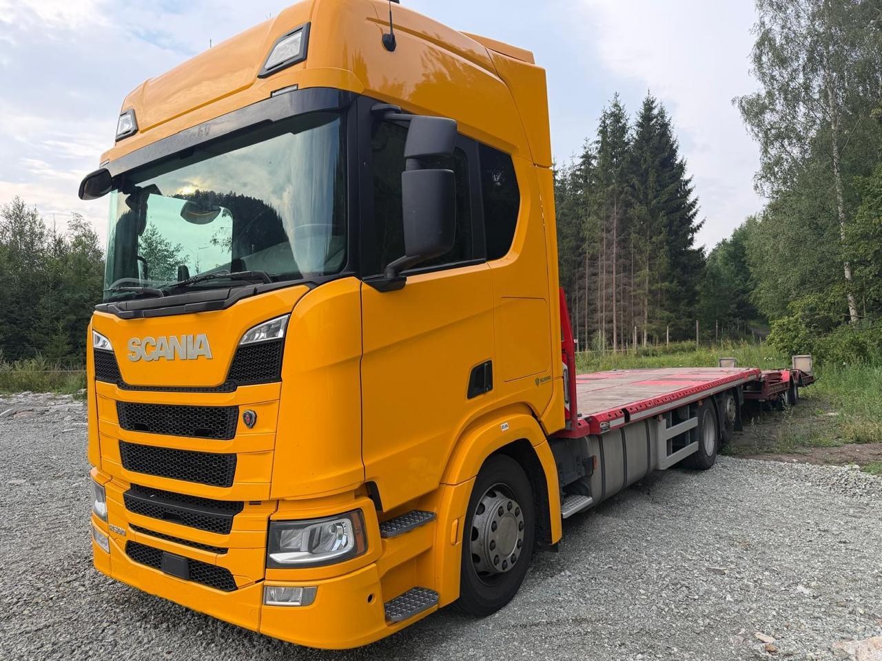 Samochód Ciężarowy Scania 500R + Przyczepa zagłębiana do tra - 4