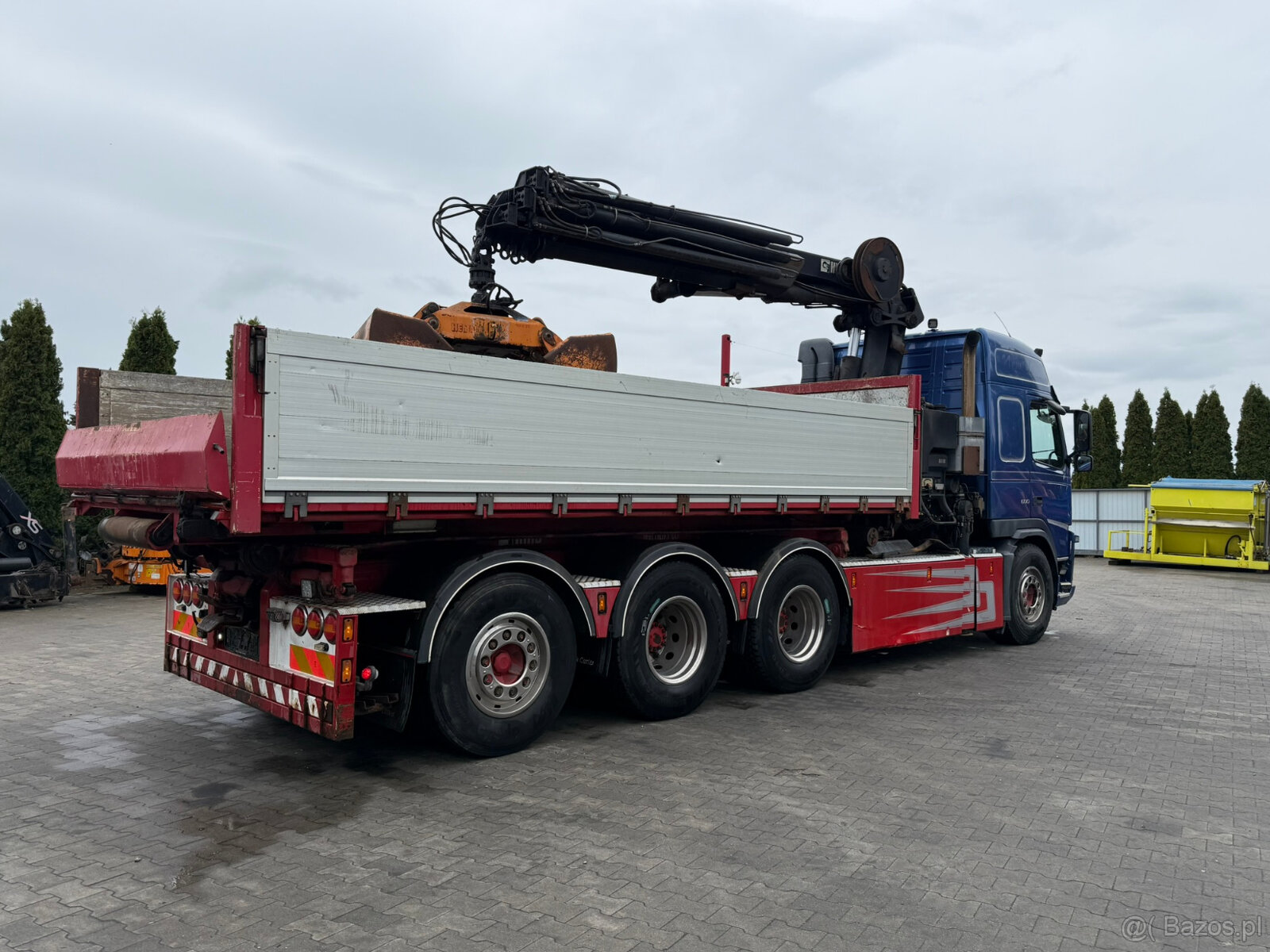 VOLVO FM500 8x4 tridem Hiab XS288-EP5 radio - 4