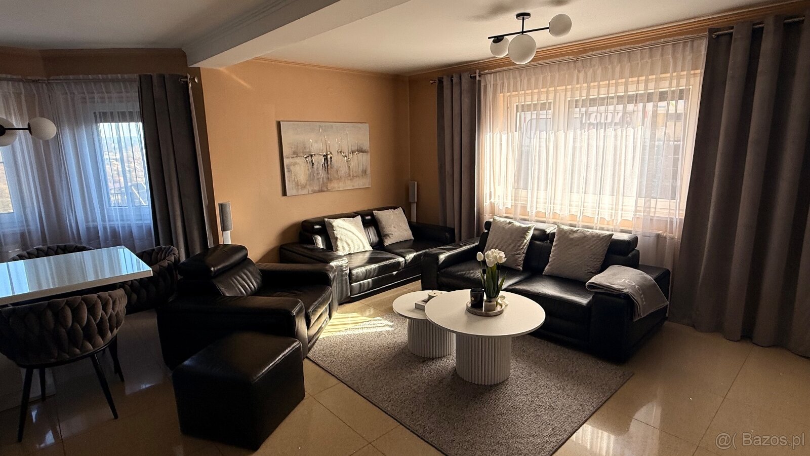 Komplet wypoczynkowy z naturalnej skóry - 4