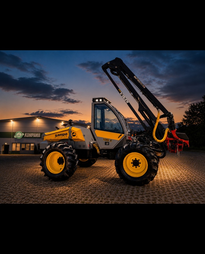 Harvester SAMPO 1046 X + Głowica Nisula 400H + Żuraw Kesla 5 - 4
