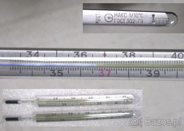 TERMOMETR RTĘCIOWY LEKARSKI pod pachę tradycyjny - 4