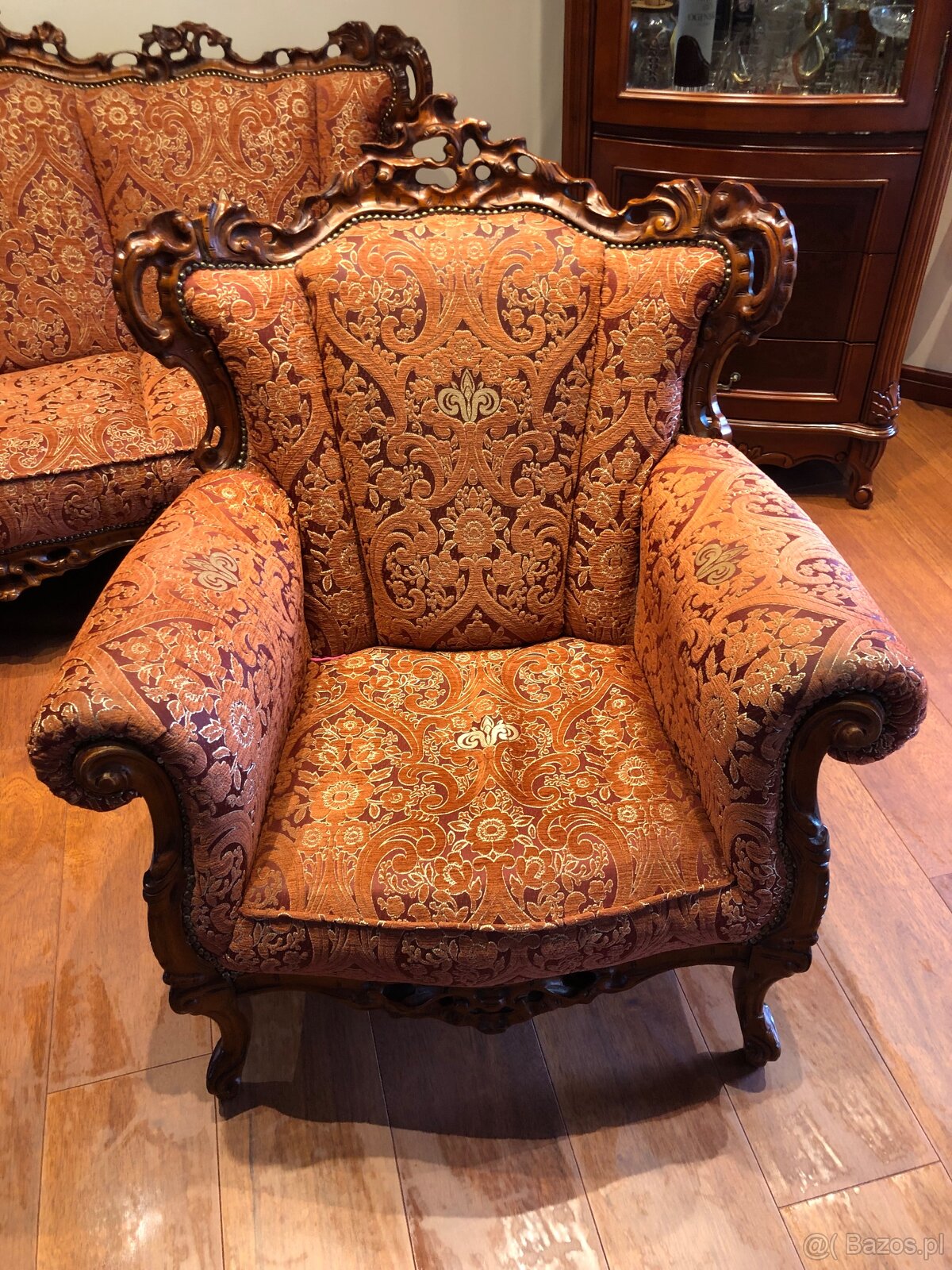 Sofa i dwa fotele ludwik - 4