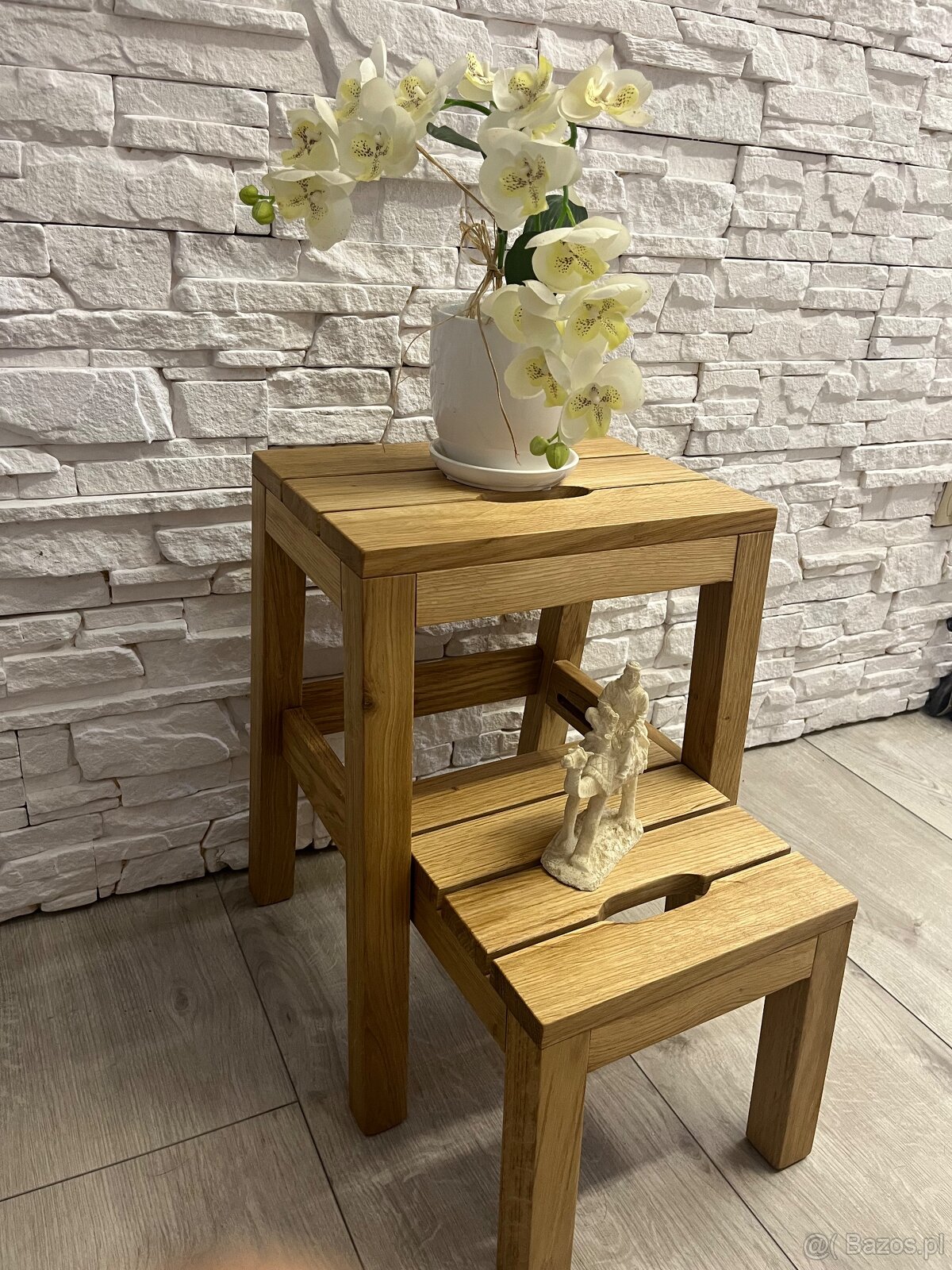 Taboret Dębowy 2w1 Stepoak - 4