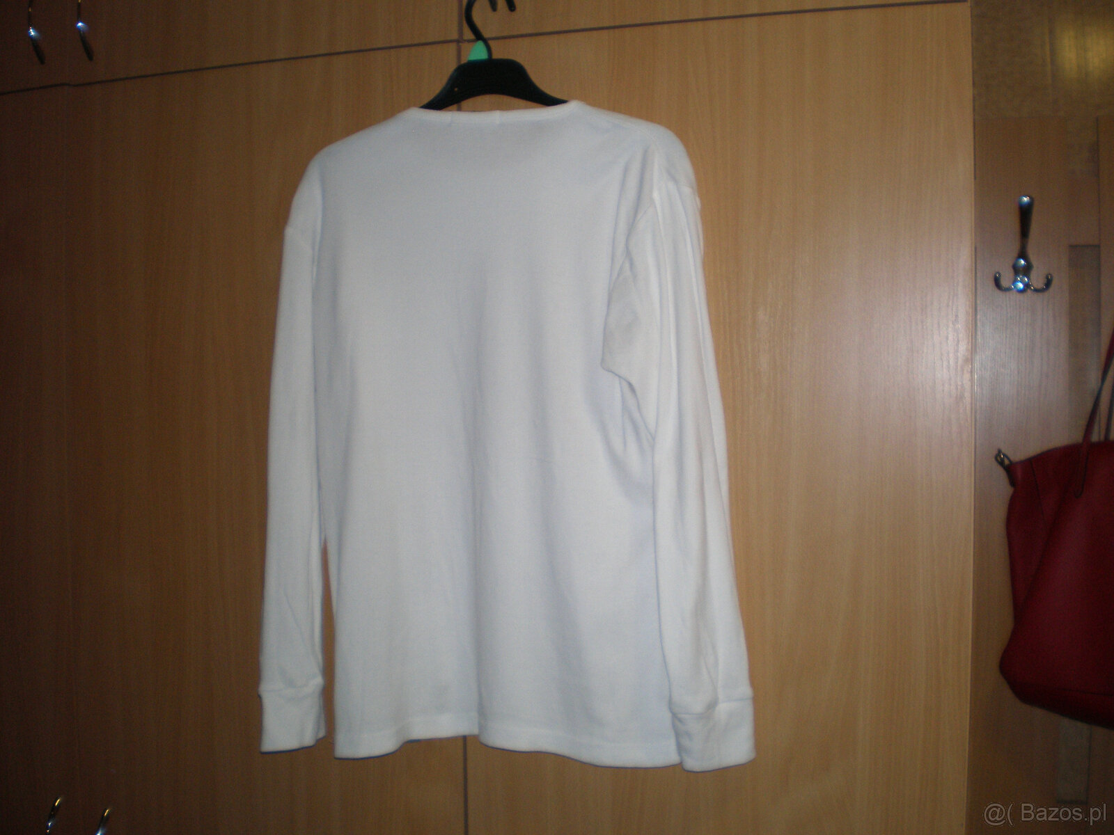 Sprzedam podkoszulkę męską, białą, z długim rękawem, używana - 4