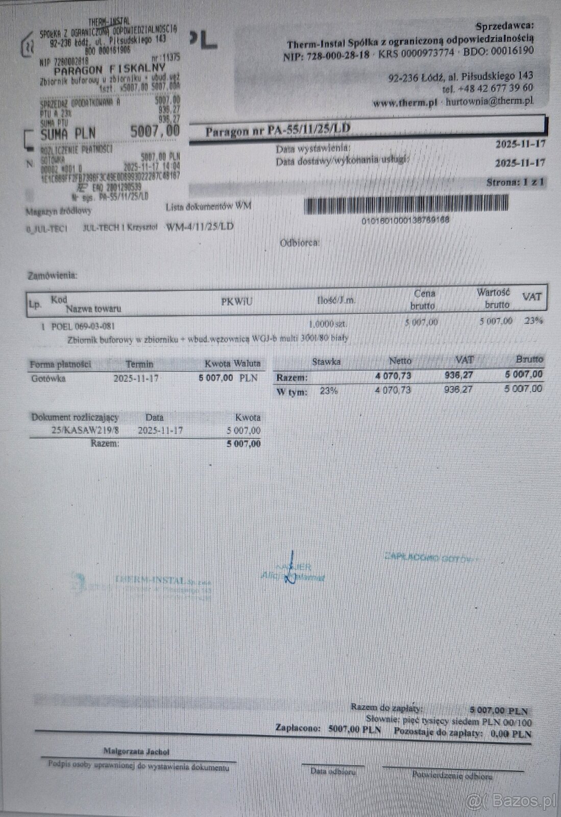 Bufor zbiornik buforowy z dodatkową wężownicą. 300l. + 80l. - 4