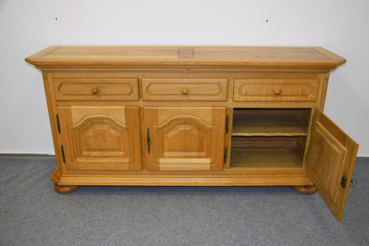 komoda z drewna dębowego - jak nowa - 4