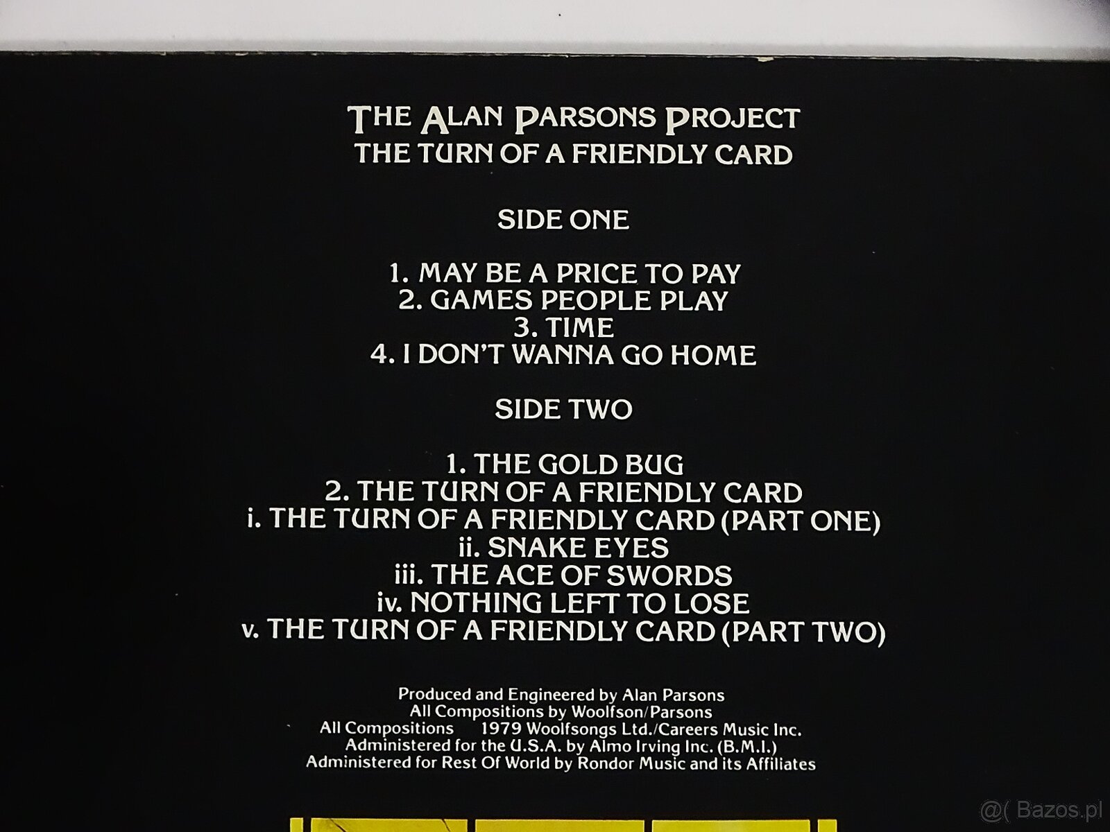 The Turn of a Friendly Card The Alan Parsons Project - 4
