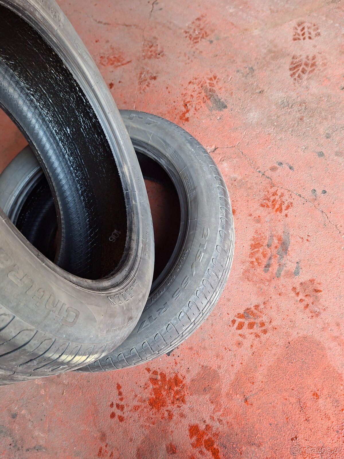 opony 215/55/17 r PIRELLI cinturato p7 94 V bieżnik ok 6 mm - 4