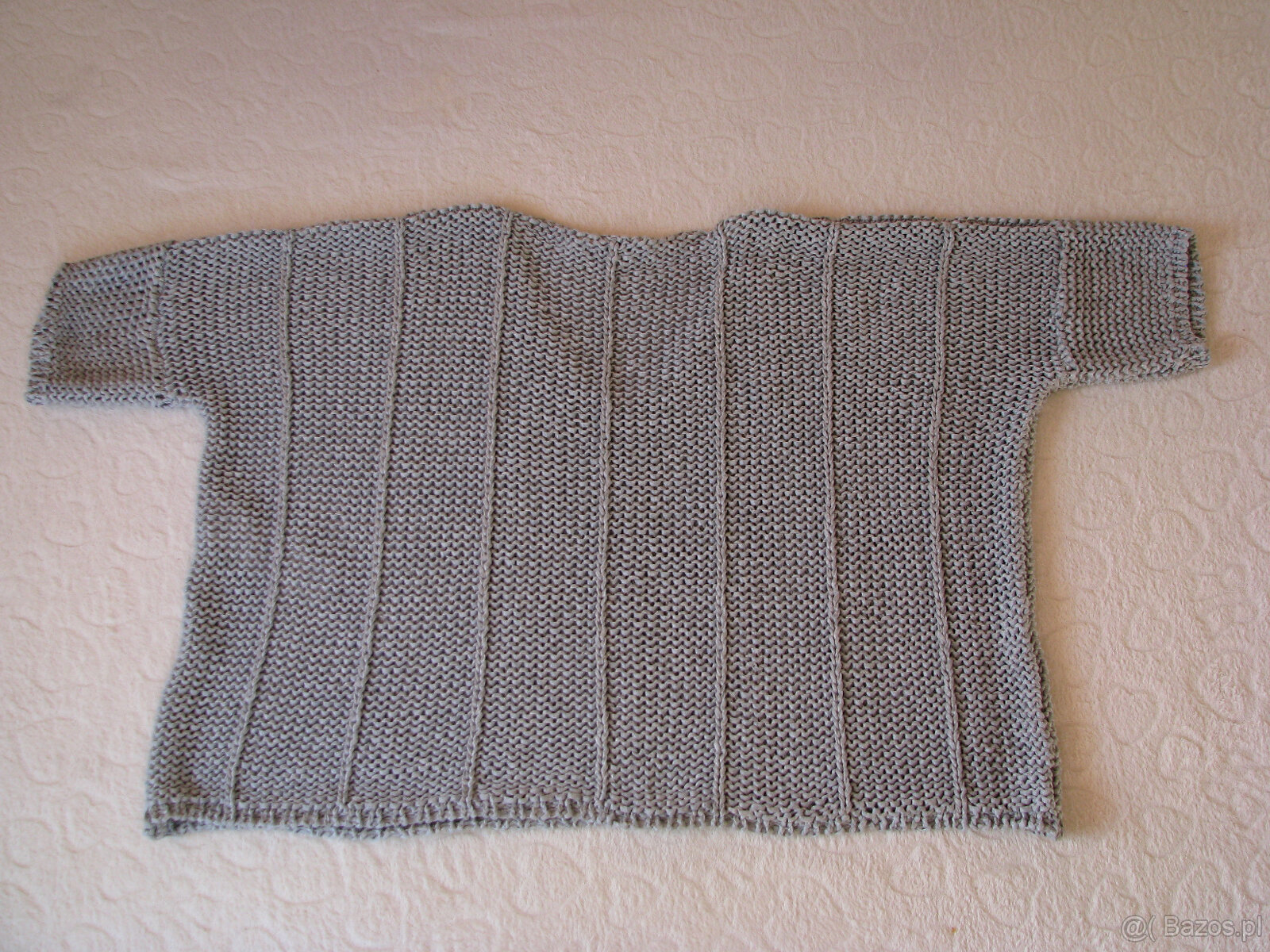 Luźny sweterek sweter narzutka oversize nietoperz r. S, M, L - 4