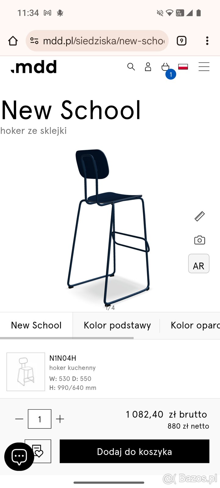 Cztery Hokery MDF New school cena za sztukę - 4