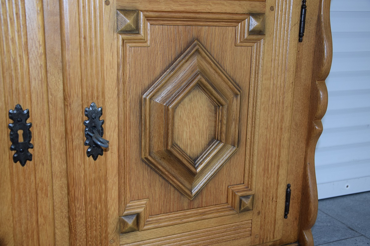 komoda dębowa - jak nowa - 4