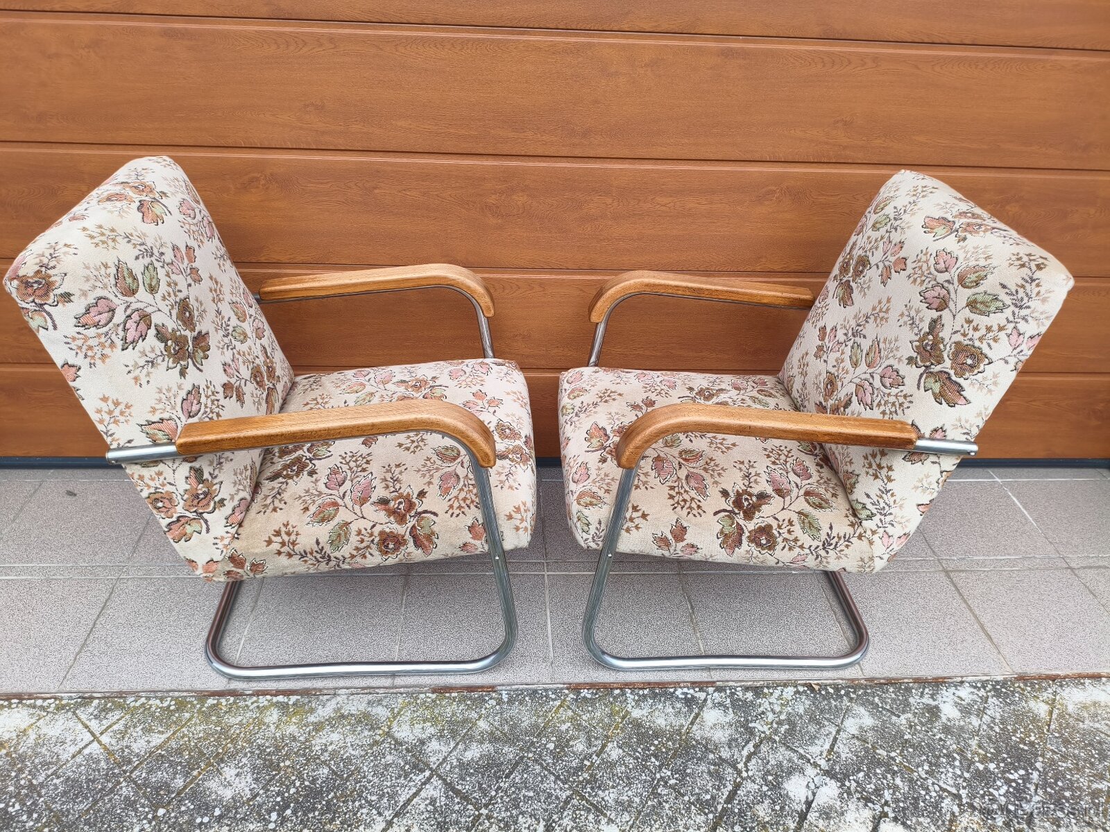 Mucke Melder chrom párová funkcionalistická křesla - 4