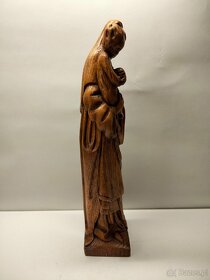 Rzeźba-drewno Matka Boża,Boska ,Maryja z dzieciątkiem Jezus - 4