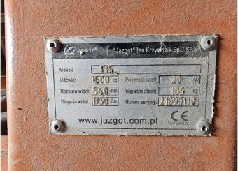Syndyk sprzeda elektryczny wózek paletowy JAZGOT T15 - 4