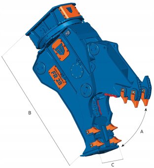 Nowa obrotowa szczęką krusząca TREVI BENNE FR 28 KRUSZER - 4
