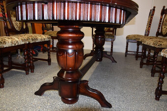 stół rozkładany i 10 krzeseł - komplet jak nowy - 4