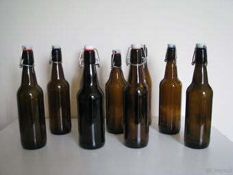 Butelki z pałąkiem po piwie – czyste bez etykiet 4,90 /szt - 4