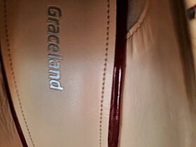 Szpilki bordowo beżowe rozmiar 40 firmy Graceland - 4