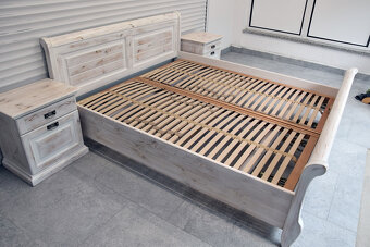 łóżko do sypialni z materacami i szafkami - komplet jak nowy - 4