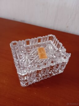 Krysztalowa papierosnica popielniczka - 4