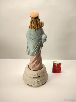 Stara porcelana Matka Boża z dzieciątkiem Jezus - 4