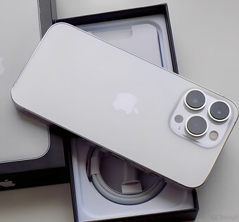 iPhone 13 Pro Max Silver BATERA 100% TOP - 4