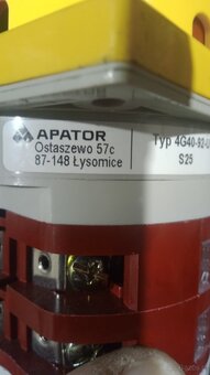 Łącznik krzywkowy 4G40-92-U S25, 40A rozł. awaryjny i główny - 4