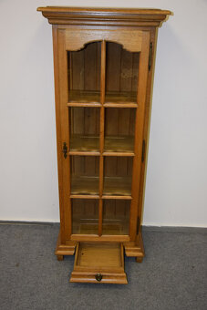 witryna z drewna dębowego - jak nowa - 4