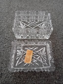 Krysztalowa papierosnica popielniczka - 4