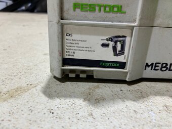 Akumulatorowa wiertarko-wkrętarka Festool CXS w walizce syst - 4