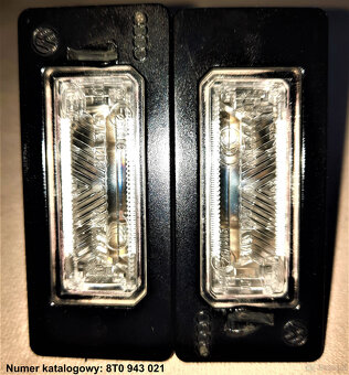 Sprzedam oryginalne lampki do Audi A4 B8 ośw. rejestracji - 4