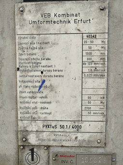 Prasa hydrauliczna ERFURT PYXTuS 50.1/4000 - 4